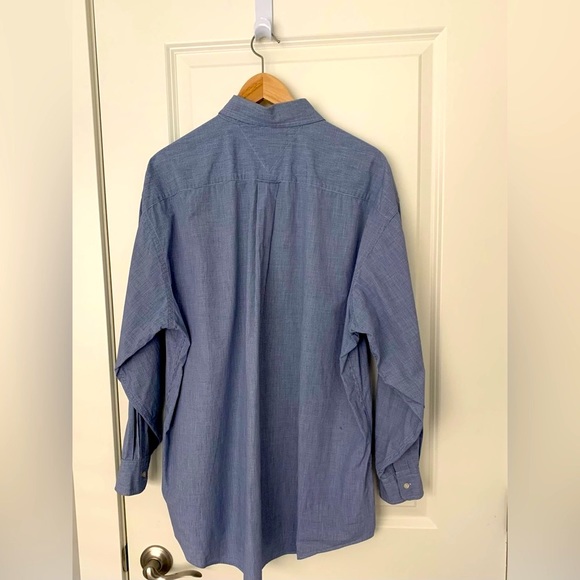 Tommy Hilfiger Light Blue Button-Up Shirt - size 17 (32-33) - Picture 2 of 3
